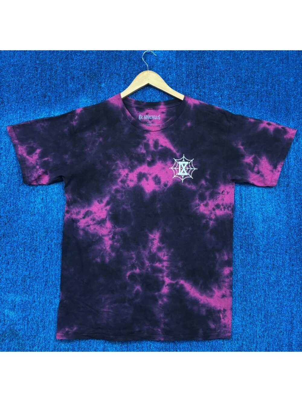 Ice Nine Kills Horrorwood Rock Pink/Black Tie-Dye T-Shirt Size Large